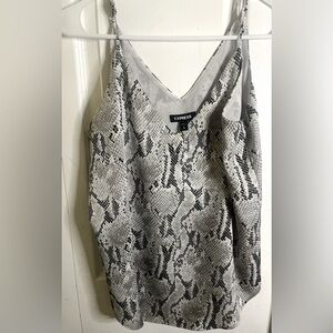 Express snakeskin V-Neck Downtown Cami - size M